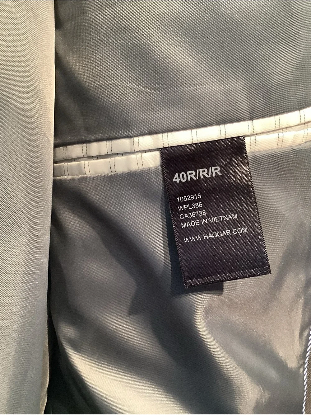 J.M. Haggar Blazer Gray Classic Fit Stretch Mens 40R - NWT - $220 retail
